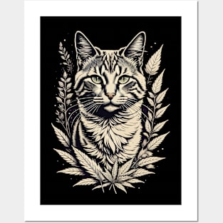 Vintage Cat Art Posters and Art